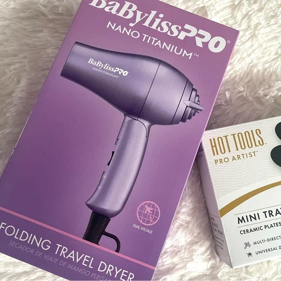 BaByliss Pro mini travel dryer and Hot Tools mini travel flat iron - Picture 4 of 7